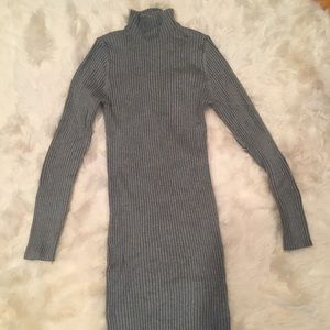 NWOT Bodycon Midi Sweater Dress with Neck